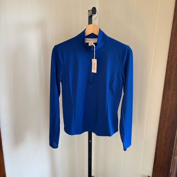 Tommy Bahama Racquet & Paddle Women S Blue Golf Tennis Prep 1/4 Zip Pullover NWT - Picture 2 of 8